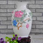 景德镇陶瓷器 高档骨瓷釉下五彩花瓶 现代家居装饰品 工艺品摆